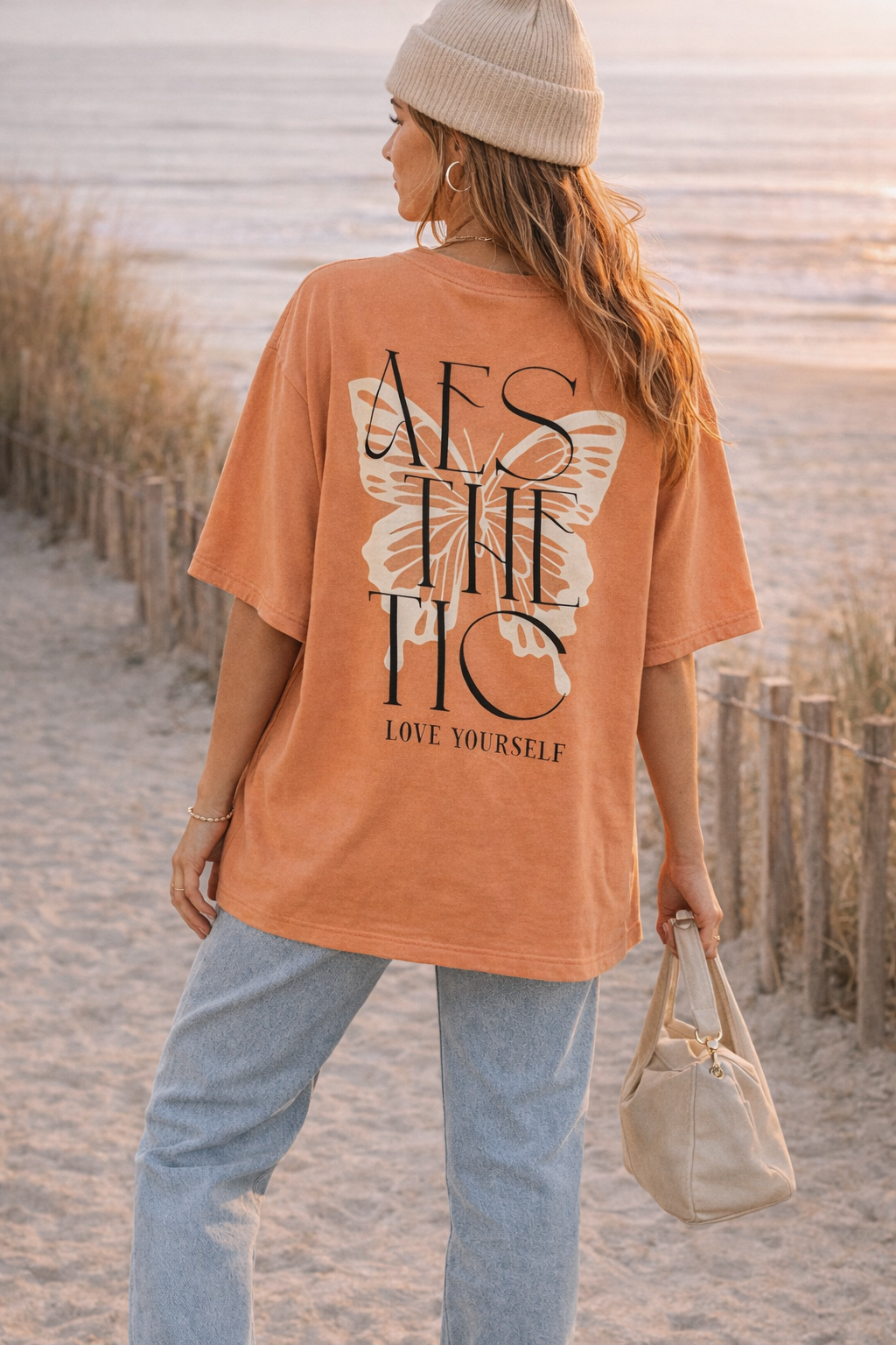 Aesthetic Love Yourself – Oversized Graphic T-Shirt