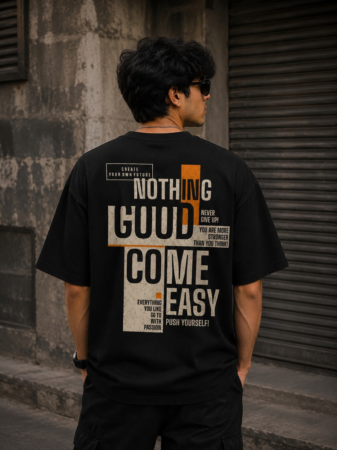 We Are Venom Tee back print – black symbiote oversized Marvel streetwear graphic tee