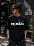 Memories Butterfly Tee – Aesthetic minimal oversized graphic streetwear tee with butterfly print