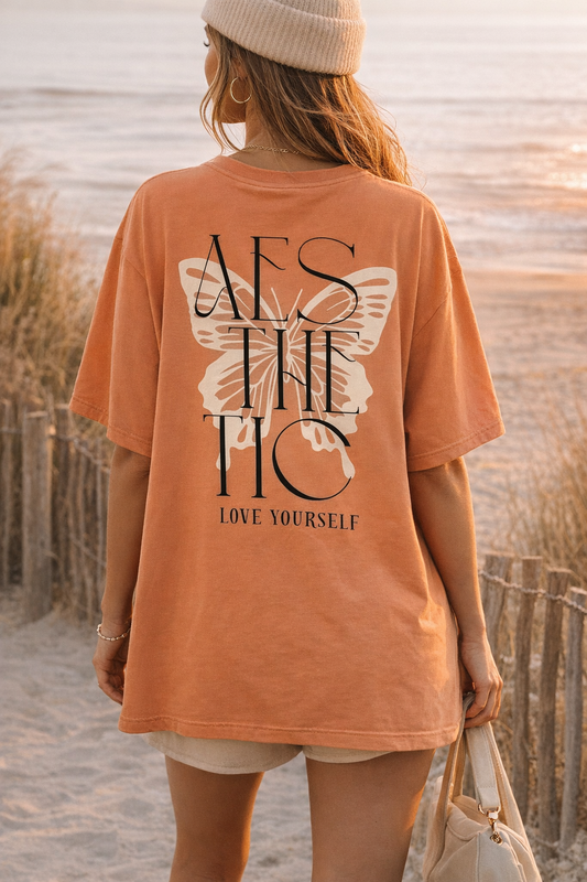 Aesthetic Love Yourself – Oversized Graphic T-Shirt
