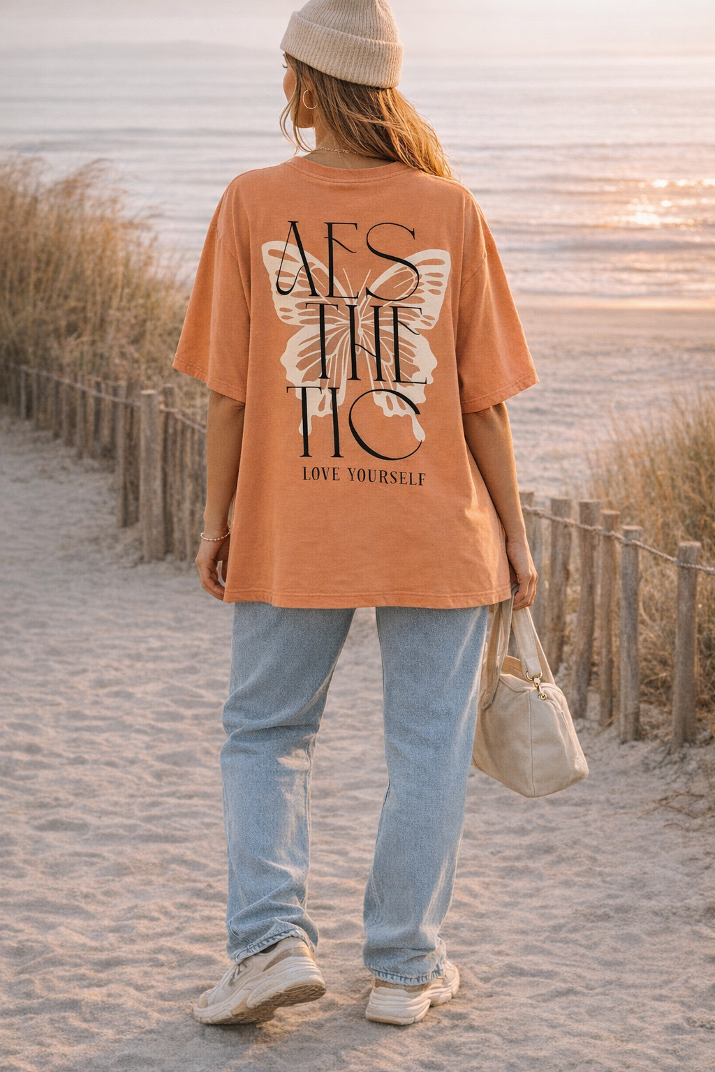 Aesthetic Love Yourself – Oversized Graphic T-Shirt