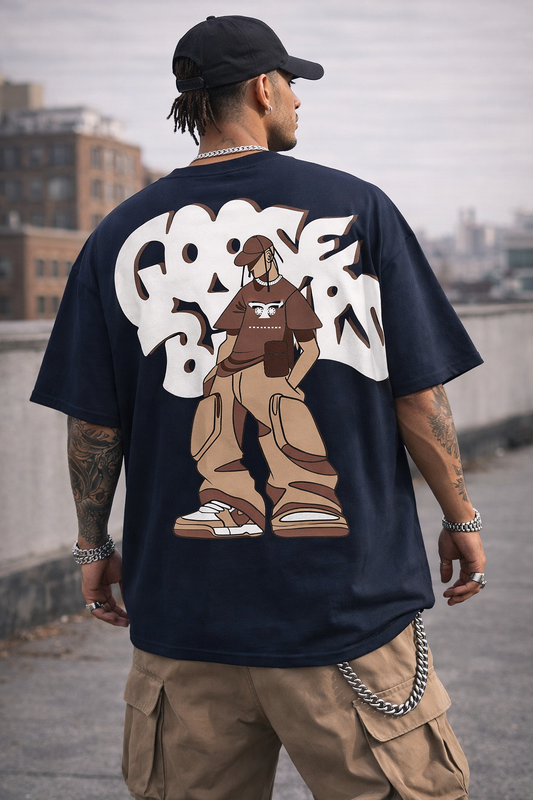 Graphic Back Print Oversized T-Shirt