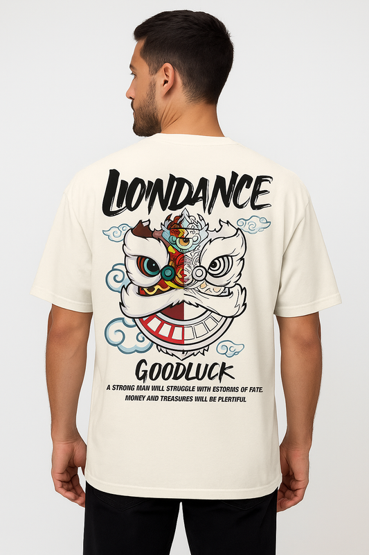 Lion Dance Goodluck Oversized T-Shirt