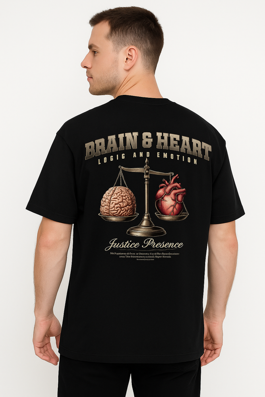 Brain & Heart Balance Oversized T-Shirt
