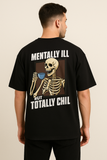 Totally Chill Skeleton Oversized T-Shirt