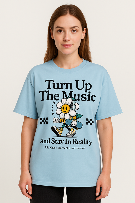 Turn Up the Music Oversized T-Shirt
