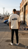Classic car graphic oversized t-shirt with vintage streetwear back print design