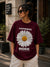 Happiness Inside Tee – Floral oversized positive vibes streetwear graphic tee
