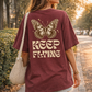 Vintage butterfly graphic oversized streetwear t-shirt
